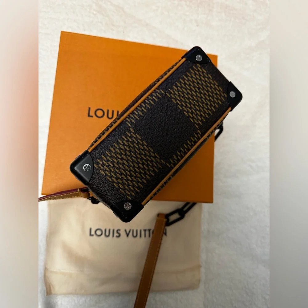 Louis Vuitton X Nigo Giant Damier Ebene Monogram Mini Soft Trunk - Picture 4 of 5